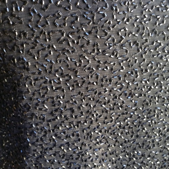 VTG Brilliante JA Womens Beaded Top SZ PXL Black - Picture 4 of 8